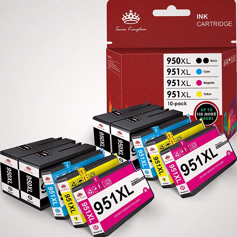 10-PK 950xl 951xl Ink Cartridge For HP OfficeJet Pro 8100 8600 8610 Plus Printer