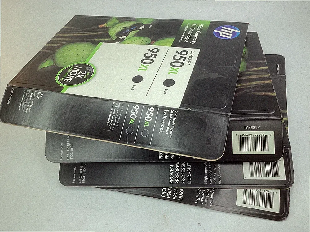 4 HP 950XL, 951XL High Capacity Black/White+Color Ink Cartridges (2011-2013) F6