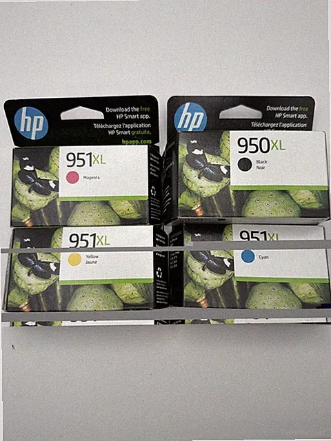 4-PACK HP GENUINE 950XL BLACK & 951XL COLOR INK (RETAIL BOX) OFFICEJET PRO 8610