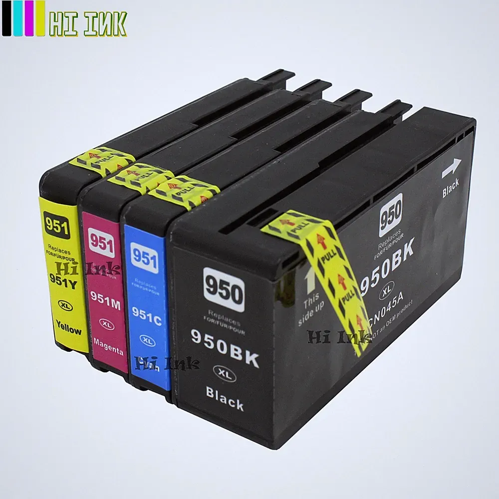 4PK Replacement ink for HP 950XL 951 XL OfficeJet Pro 8100 8600 8610 8620 8630
