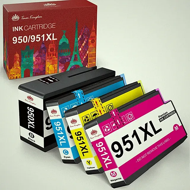 4x 950 951 XL Ink Cartridges for HP Officejet Pro 8100 8610 8615 8620 8625