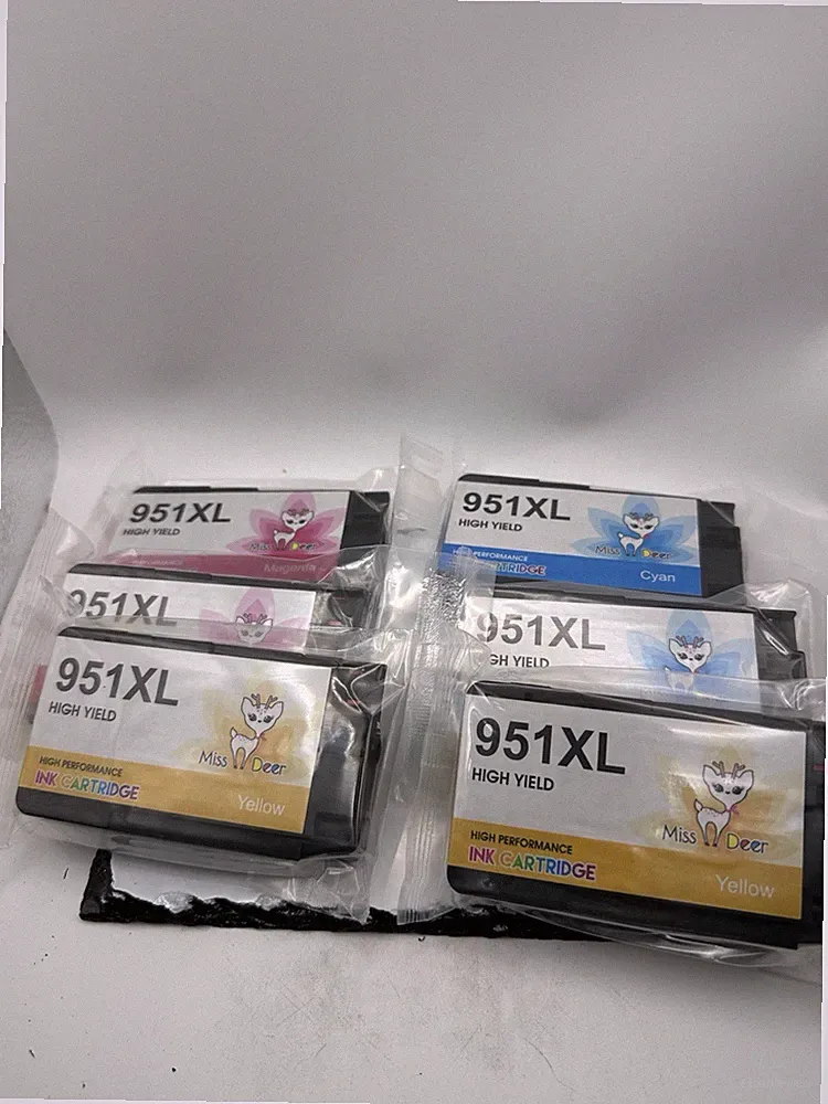 6-Pack 951XL Ink Cartridges Compatible For HP 951XL Cyan Magenta Yellow