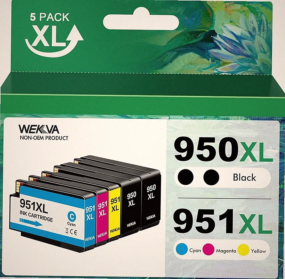 950XL 951XL Combo Pack Compatible Replacment for High Yield hp 950 951 Ink Cartr
