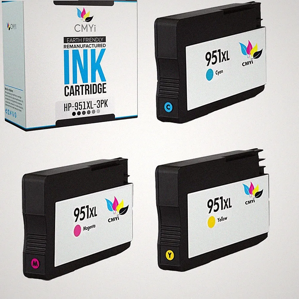 951XL Ink Cartridges for HP 951 XL 1 Cyan Magenta Yellow Replacement Cartridge