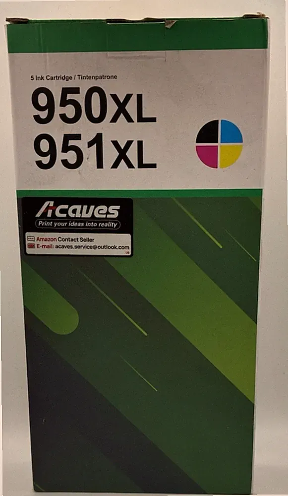 Acaves combo Ink Cartridges 950XL 951XL HP Printers OfficeJet 8600 Series w/chip