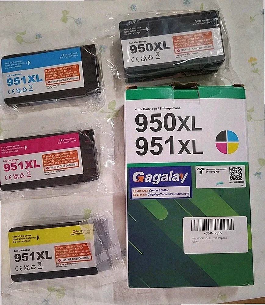 Gagalay 950XL 951XL Ink Cartridges Combo Pack Compatible for HP 950 951 (4 Pack)