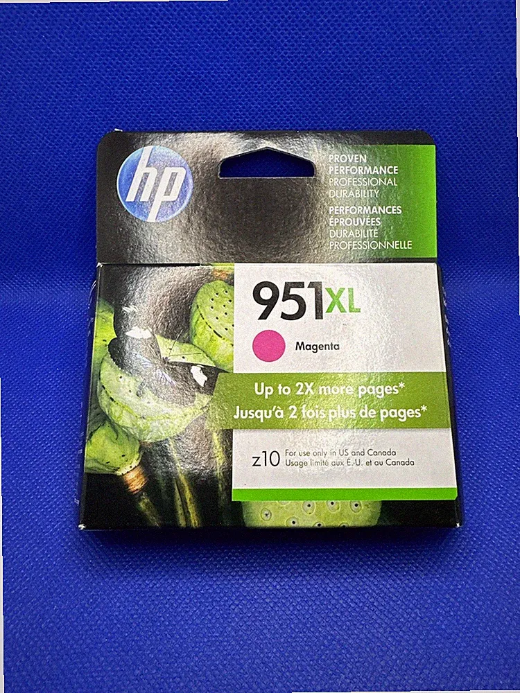 Genuine Original HP 951XL Magenta Printer Ink Cartridge (CN047AN#140)