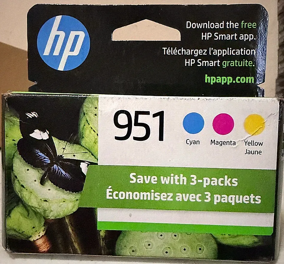 HP 951 OEM Color Ink Cartridges Exp September 2023 Brand New Sealed!