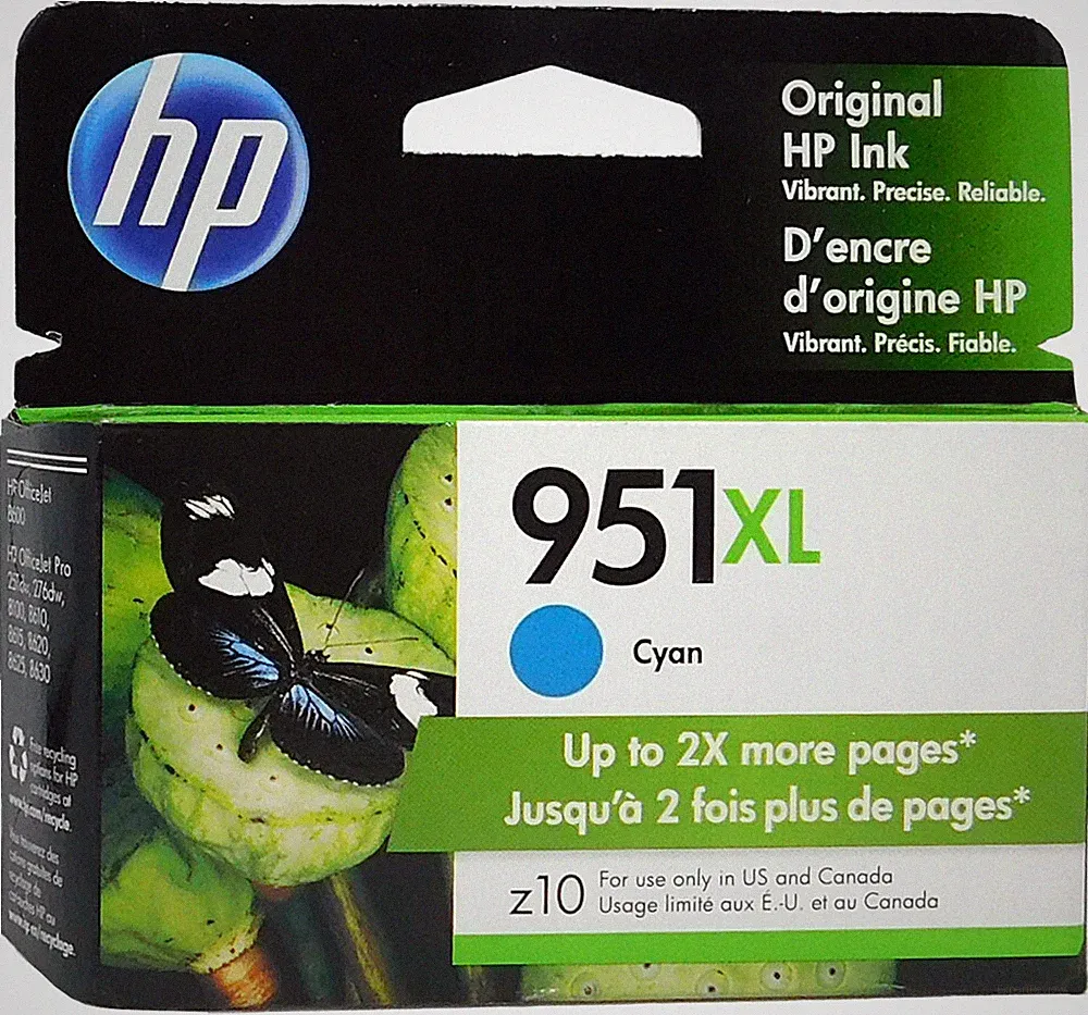 HP 951XL Cyan Ink Cartridge CN046AN Genuine
