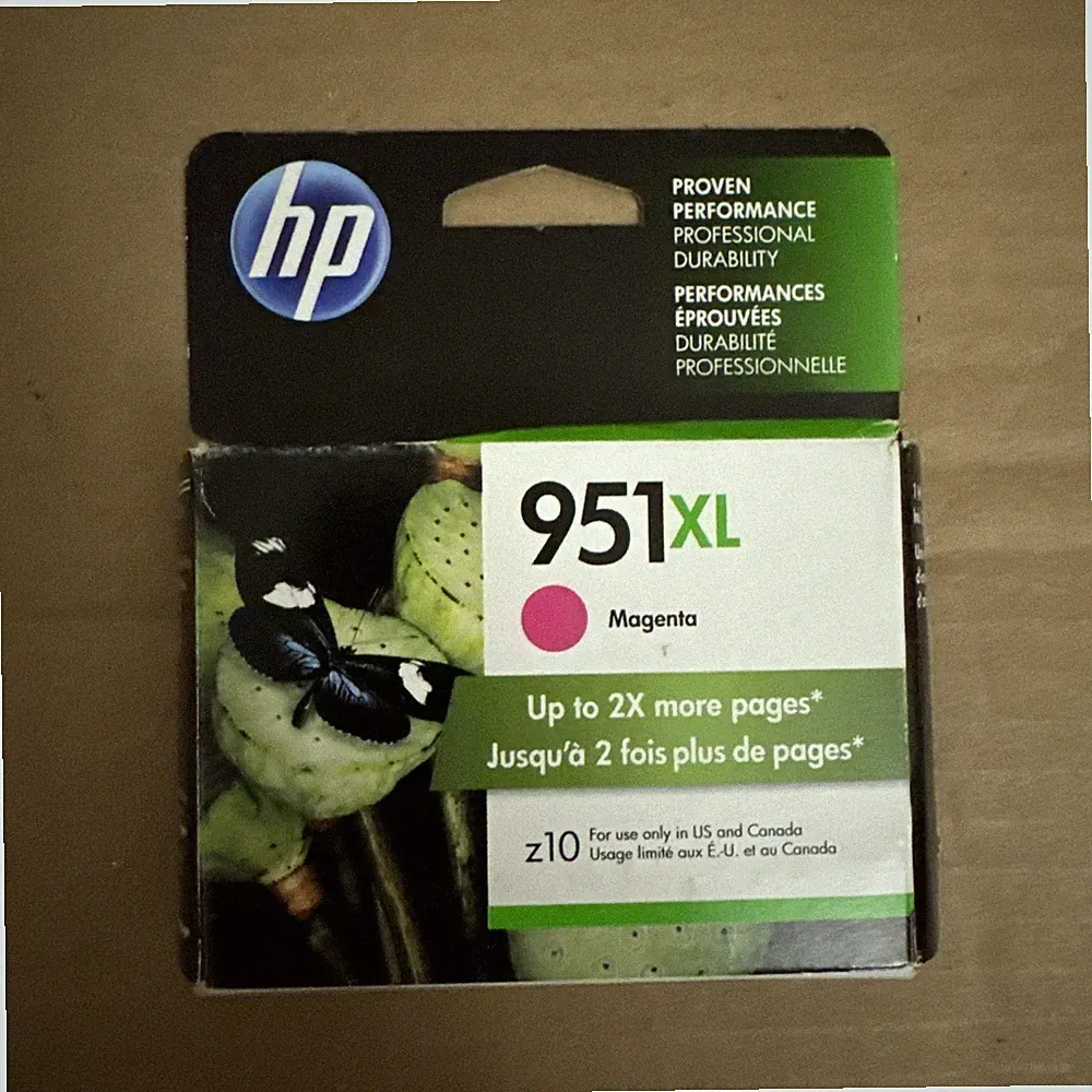 HP 951XL Printer Ink Cartridge Magneta 951 In Sealed Box Exp 2019