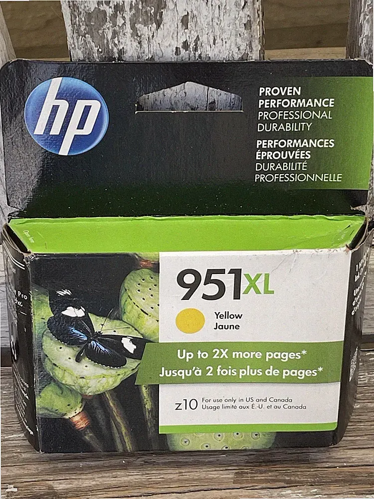 HP 951XL Yellow Genuine Original Ink Cartridge Inkjet z10 for HP Printer
