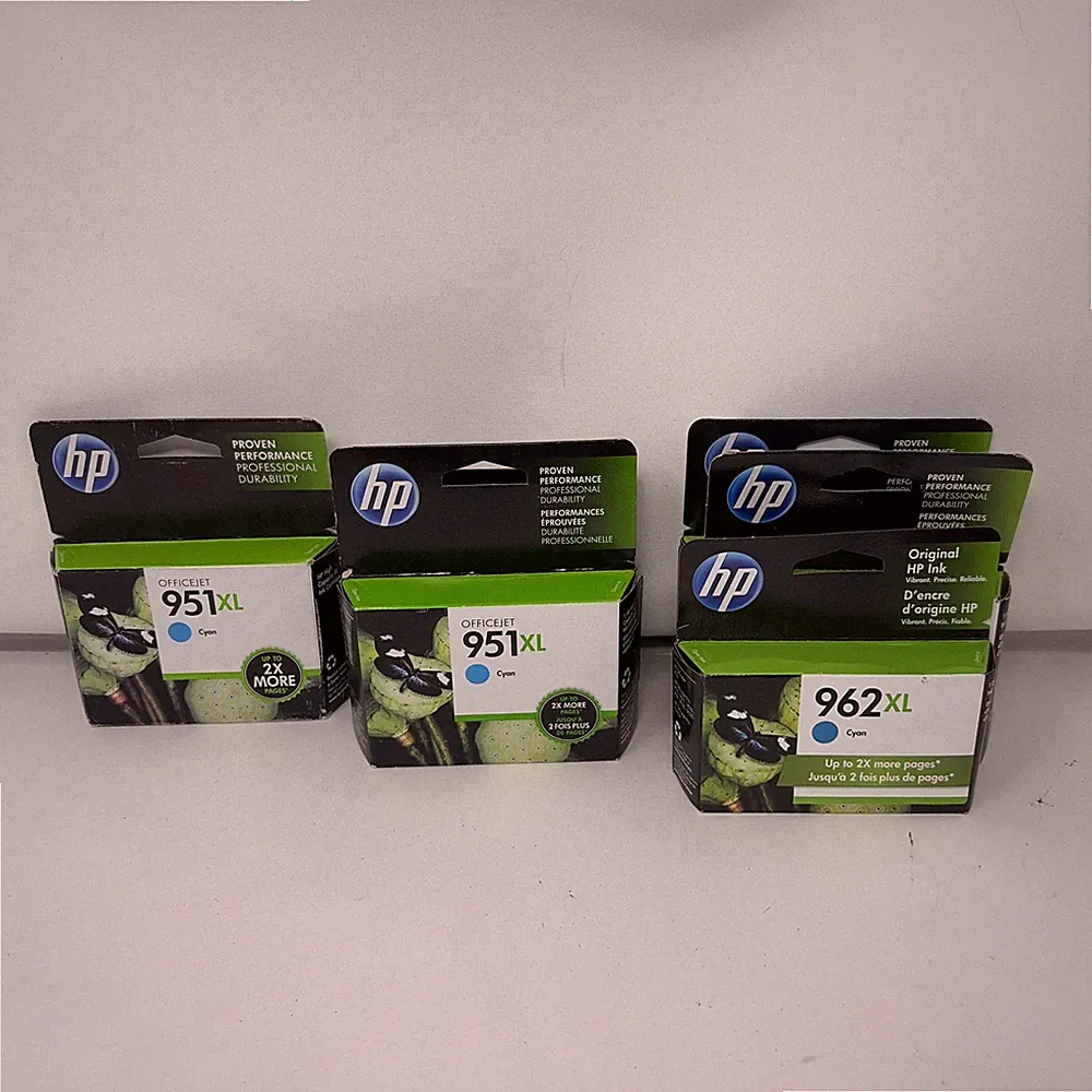 Lot Of 6 HP 951XL Cyan High Yield Ink | CN046AN | New | Expired 2015 - 2023